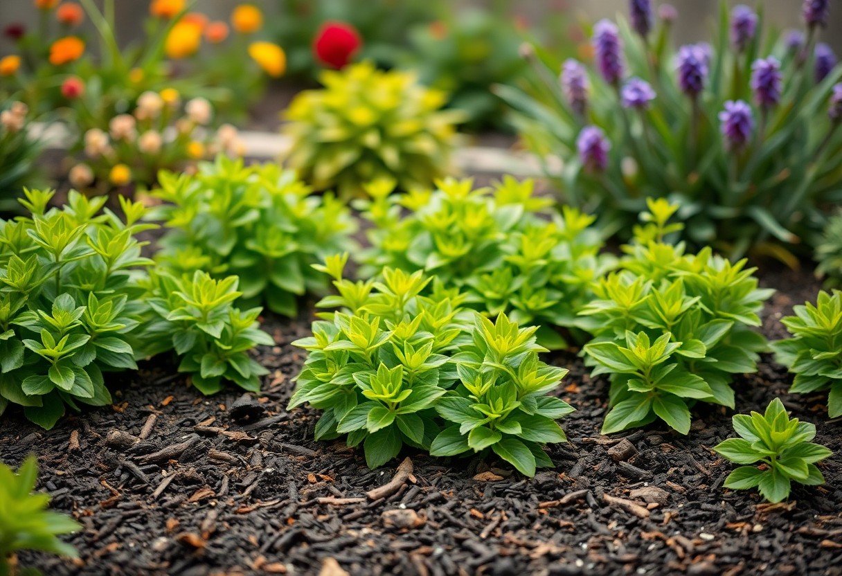 applying mulch around perennials for optimal growth ygi