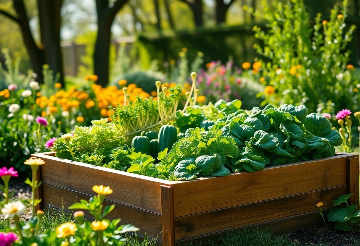 creating raised garden beds for spring crops brw 1