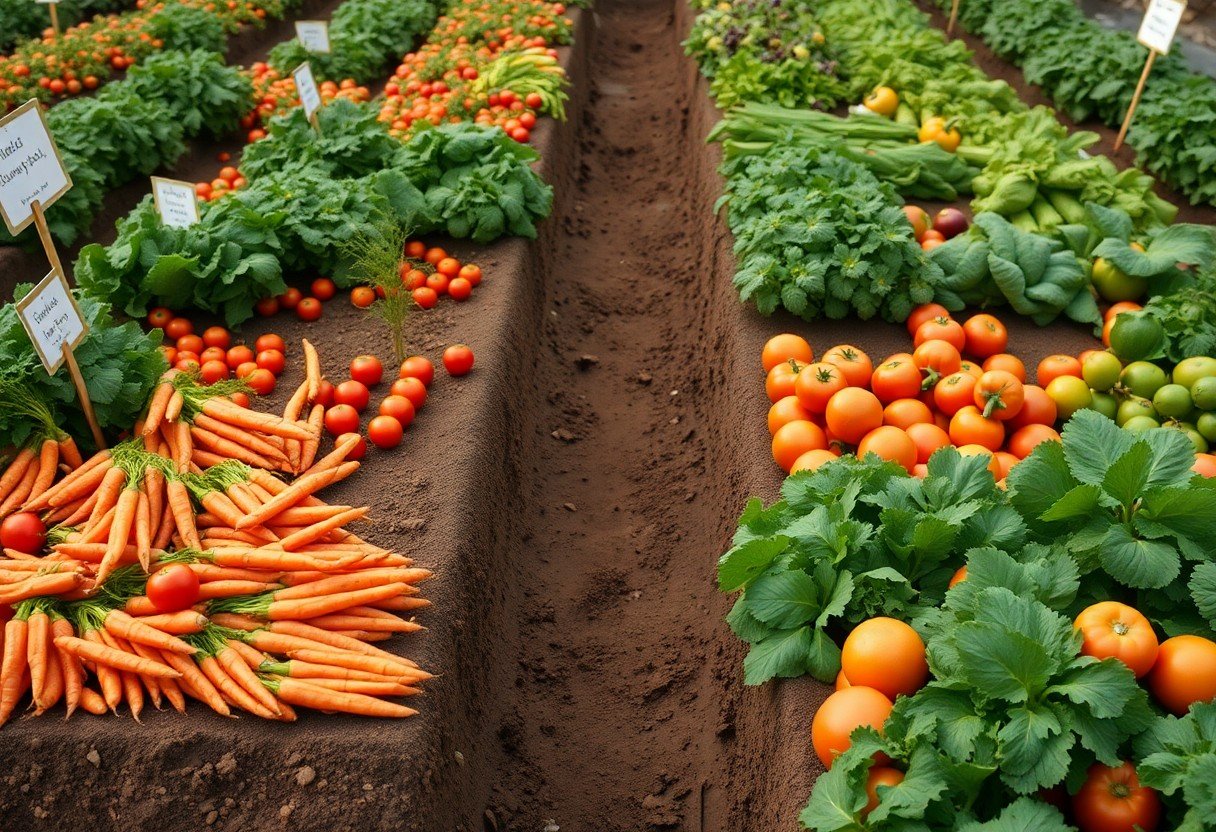 designing a vegetable layout for maximum yield mfs