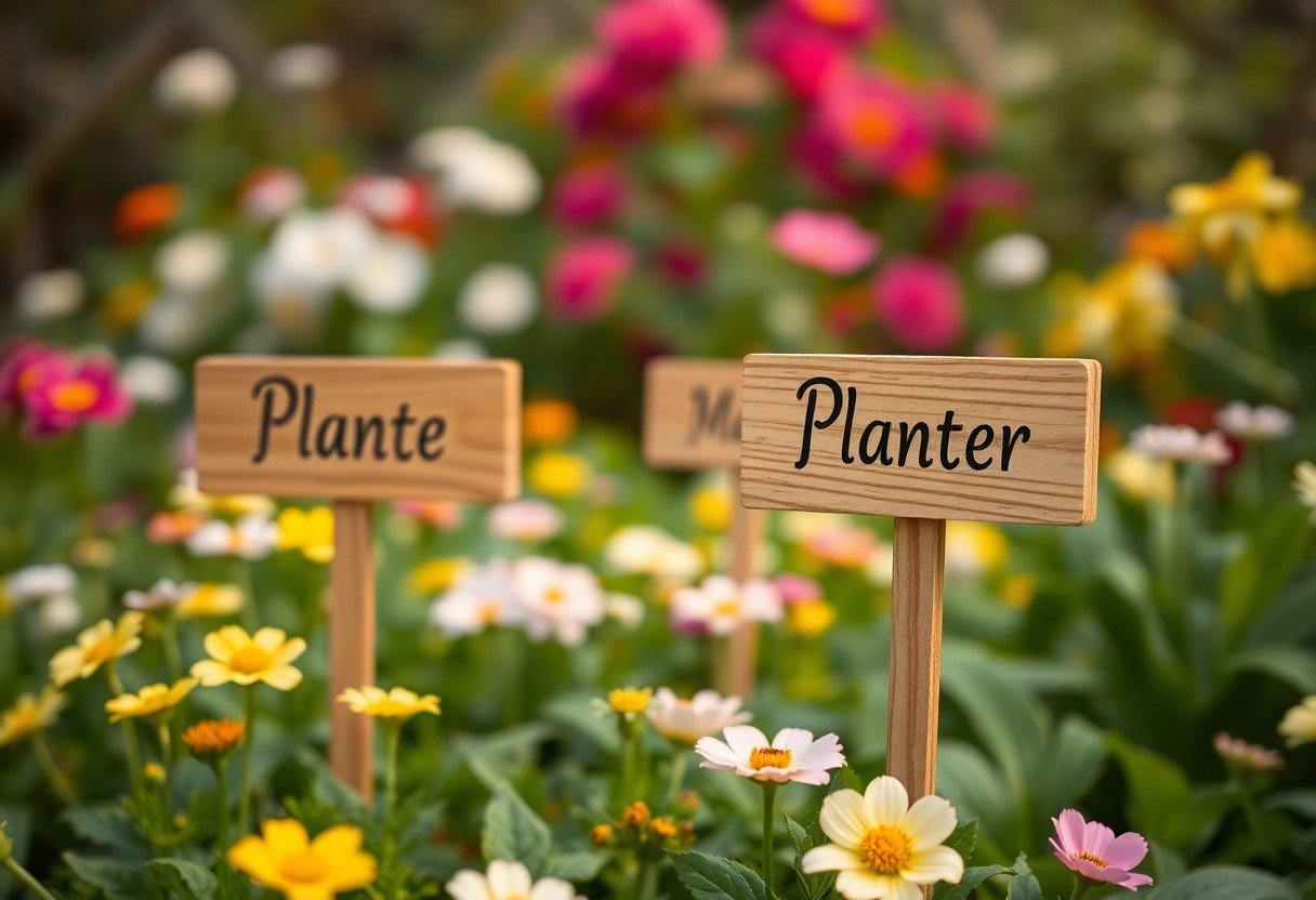 diy wooden plant markers for spring garden dkl