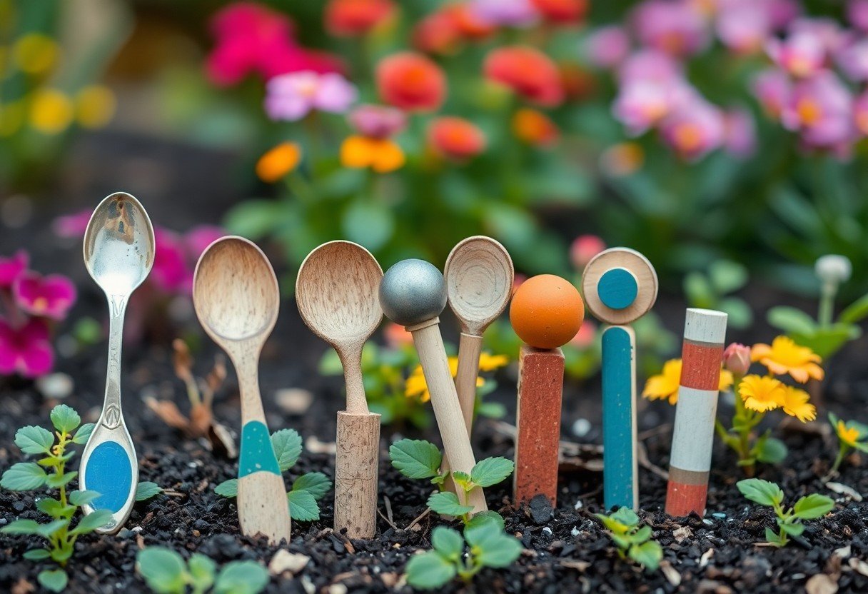 using repurposed materials for creative plant markers qgr